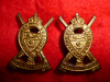 C41a - New Brunswick Dragoons Collar Badge Pair